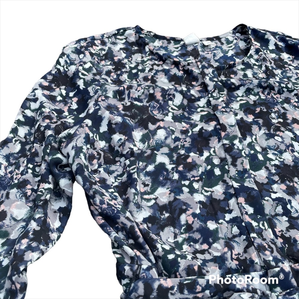 GAP Watercolor Floral Belted Dress, Size L